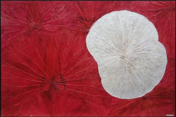 tableau zen feuille de lotus